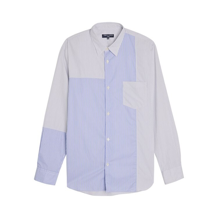 

Рубашка Comme Des Garçons Comme des Garçons Homme Plus Stripe Garment Washed Shirt, синий