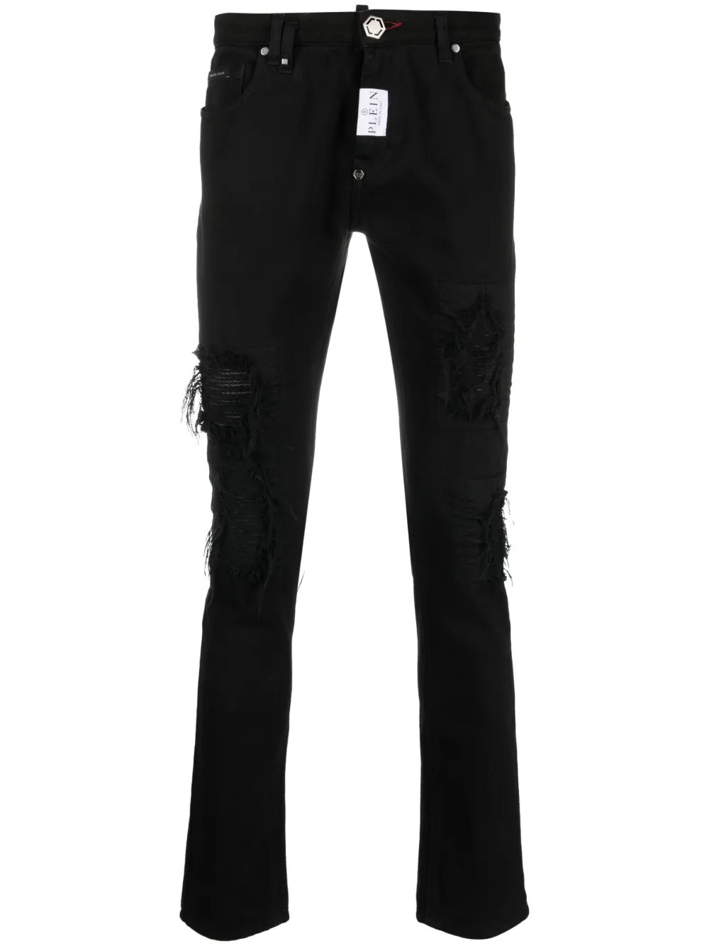 

Узкие джинсы Rock Star Philipp Plein, черный