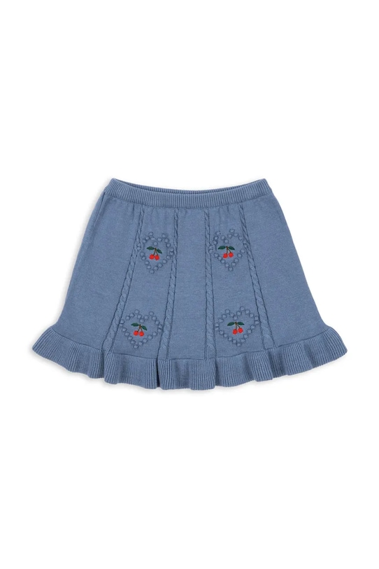 

Детская хлопковая юбка SOLEIL KNIT SKIRT GOTS Konges Sløjd, синий