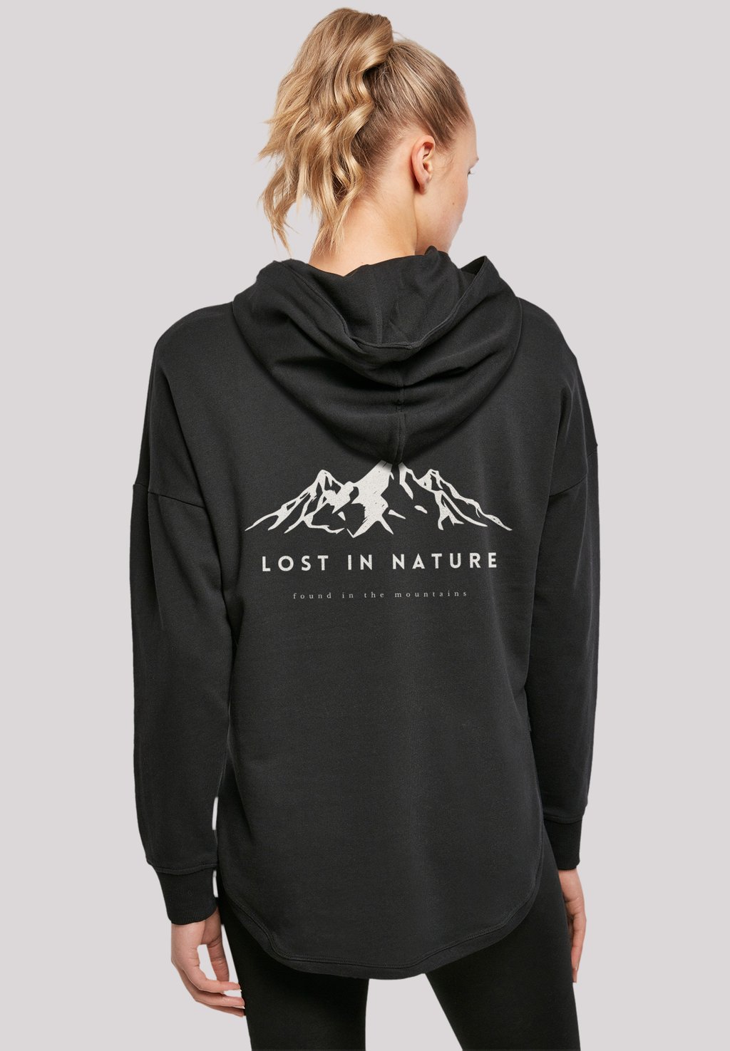 

Топ с длинными рукавами LOST IN NATURE - Hoodie F4NT4STIC, черный