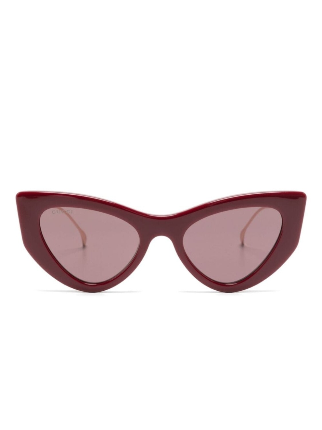 

Gucci Eyewear солнцезащитные очки с логотипом Double G, красный