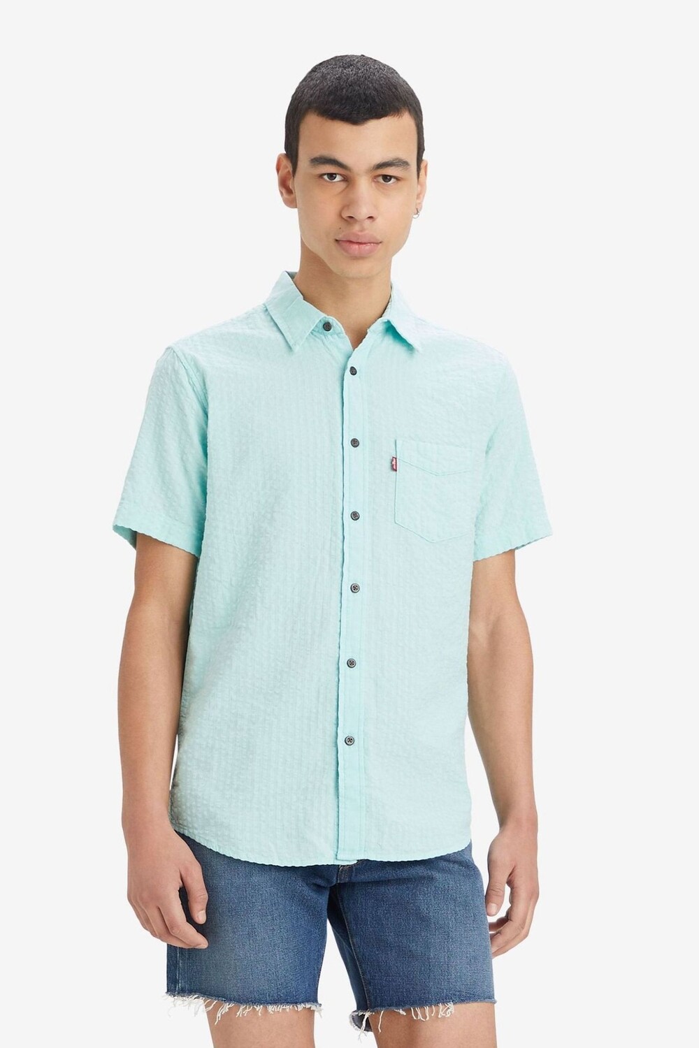 

Рубашка с короткими рукавами и карманом Levi's, синий