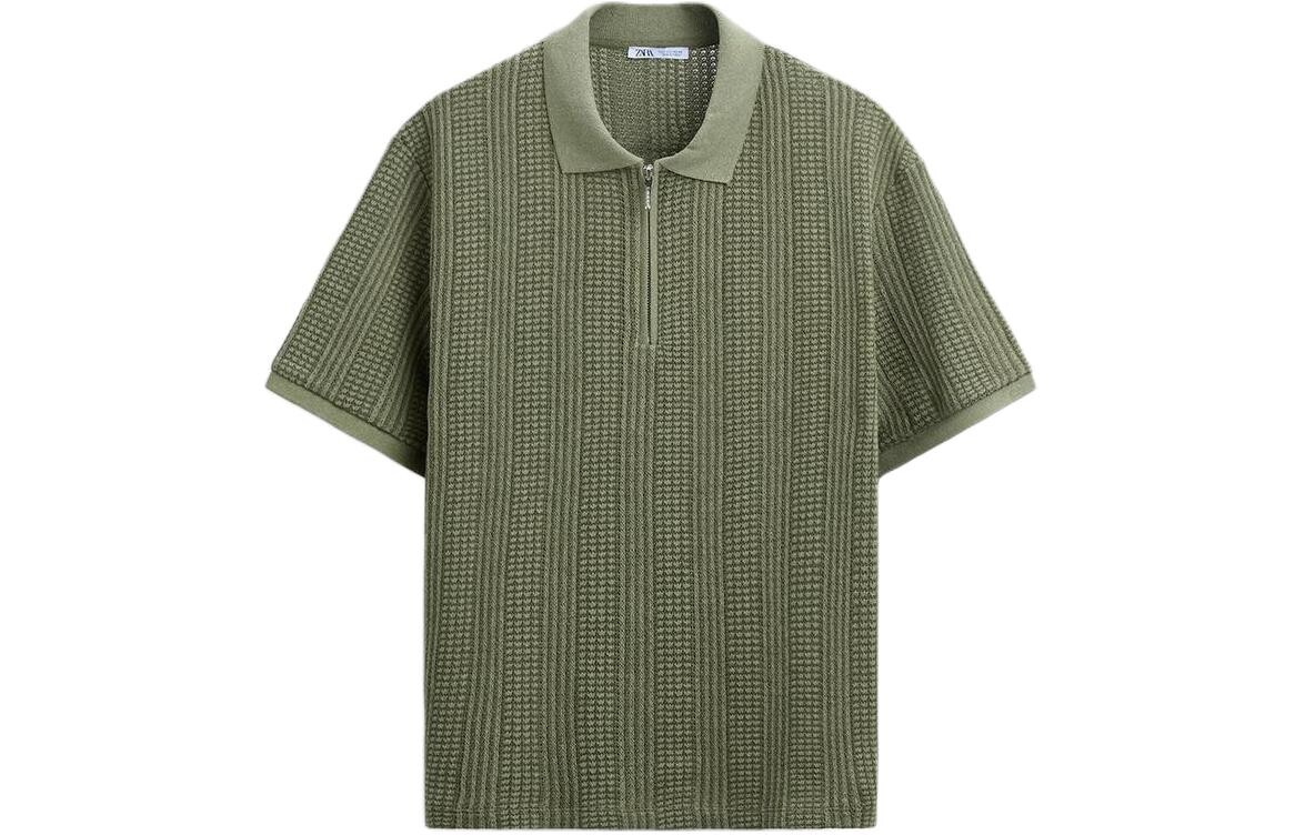 

Рубашка поло мужская хаки Zara, хаки