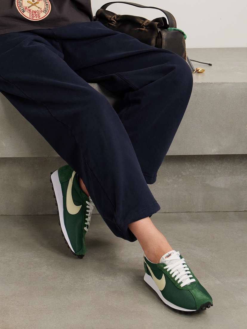 Кроссовки из кожи и сетчатой ткани с отделкой из матовой замши LD-1000 Nike, хаки — фото 2