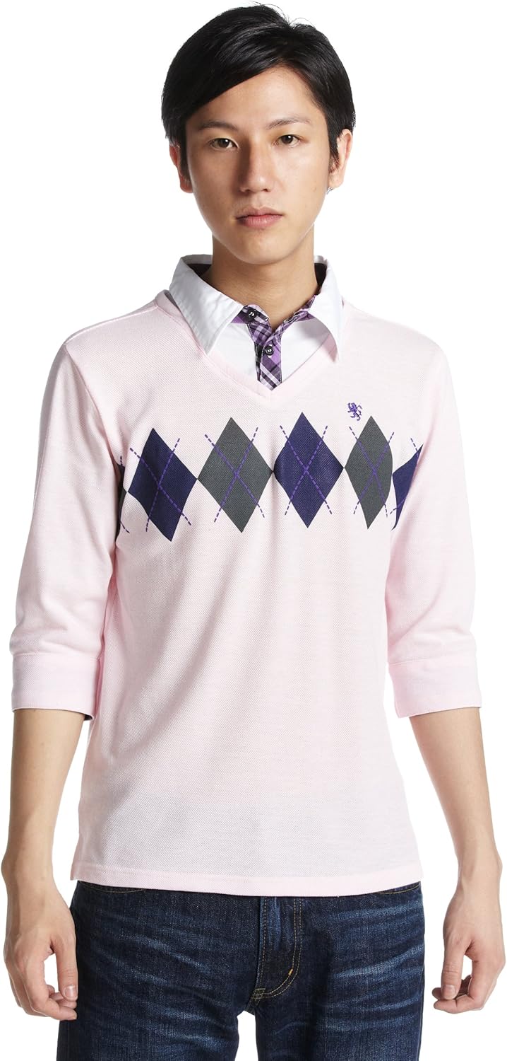 

Поло Argyle 7 Minutes Polo 1750054 Pincponc, розовый