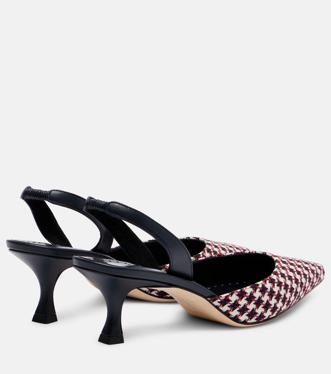 Кариолайн 50 туфли-лодочки с ремешком на щиколотке в клетку Manolo Blahnik, 977M Ywov — фото 2