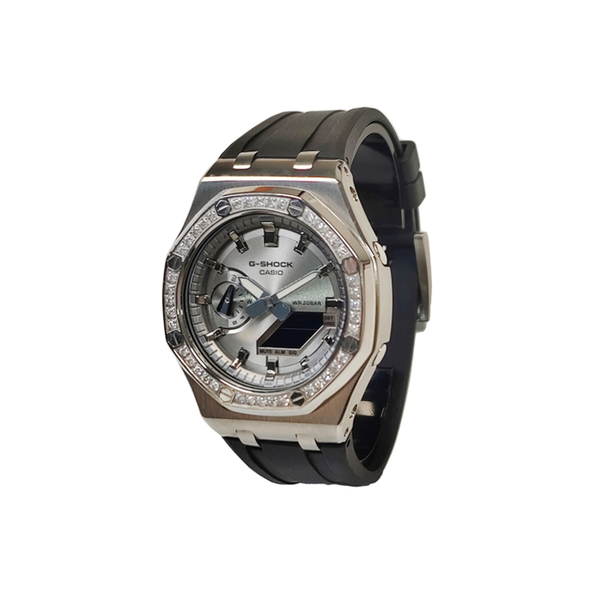 

CASIO Часы Men Liquid Crystal/Analog Dual Display Series White Watch