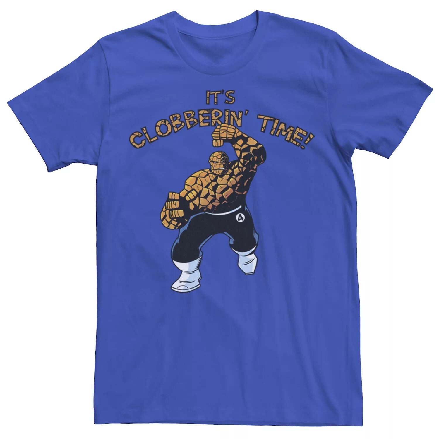 

Мужская футболка Marvel Fantastic Four The Thing Clobberin' Time Action Shot Licensed Character