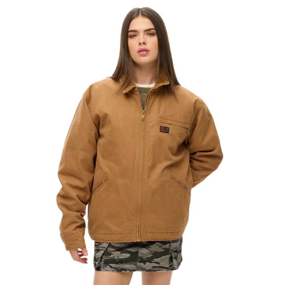 

Куртка Superdry Surplus Ranch Pluse Size, коричневый