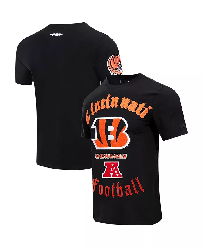 

Мужская черная футболка Cincinnati Bengals в стиле Old English Pro Standard