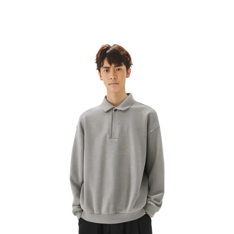 Рубашка поло мужская светло-серая Fear Of God Essentials, серый — фото 3