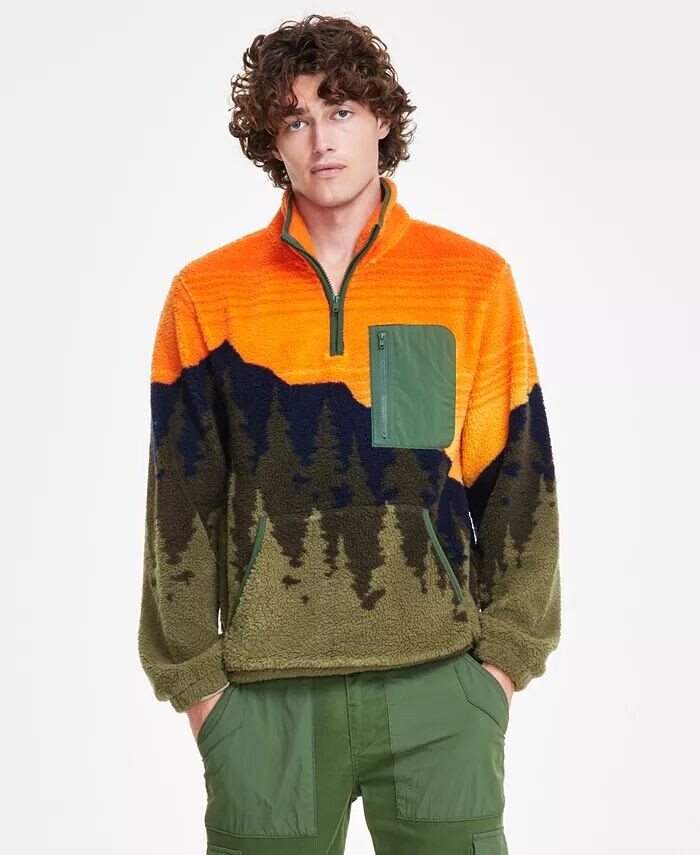 

Мужской свитшот Arthur Sunset Sherpa Sun + Stone, синий