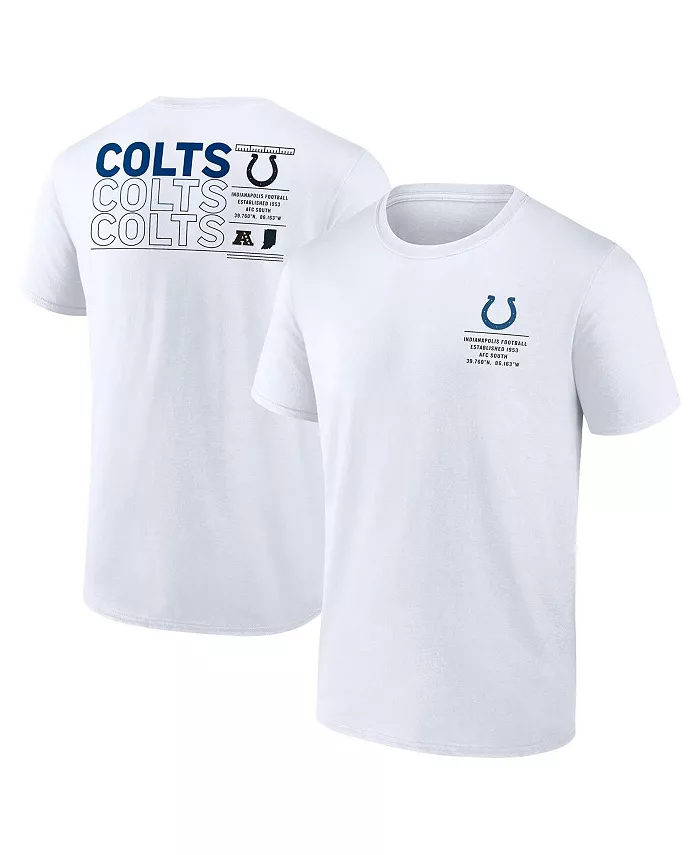 

Мужская белая футболка Indianapolis Colts Repeat Stats Fanatics