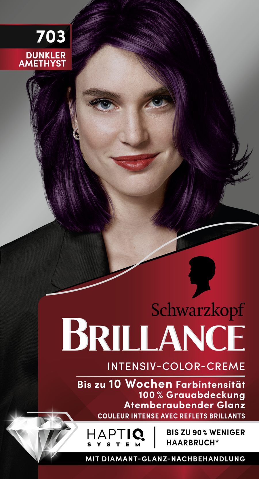 

Краска для волос Brillance Intensiv-Color-Creme 703 Dunkler Amethyst