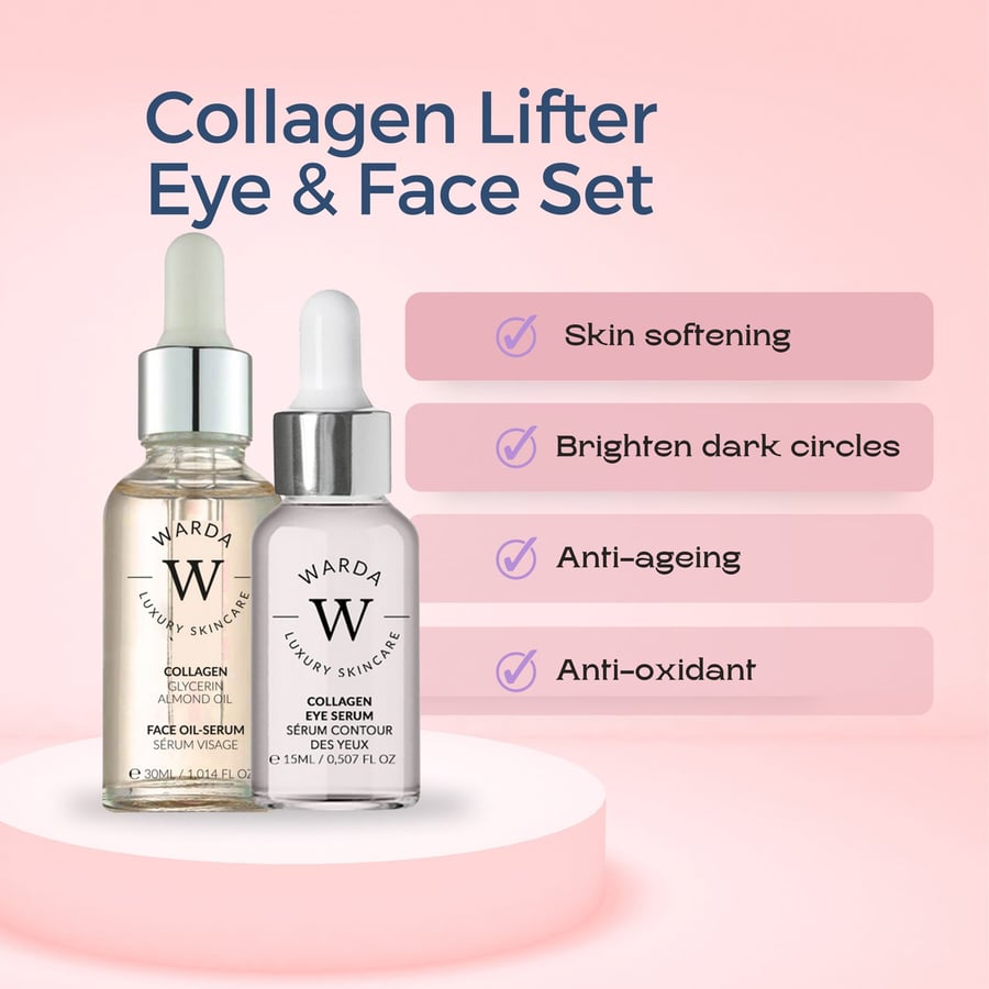SKIN LIFTER BOOST COLLAGEN EYE SERUM 15m + COLLAGENSKIN LIFTER BOOST OIL SERUM 30ml Warda — фото 2
