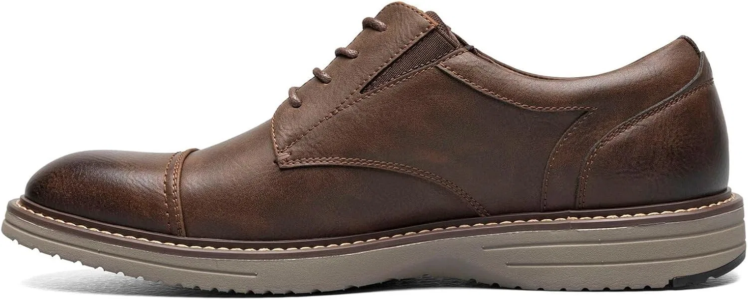 Мужские кроссовки Nunn Bush Gates Cap Toe Casual Dress Sneaker Lightweight Shoe Oxford, Brown — фото 4