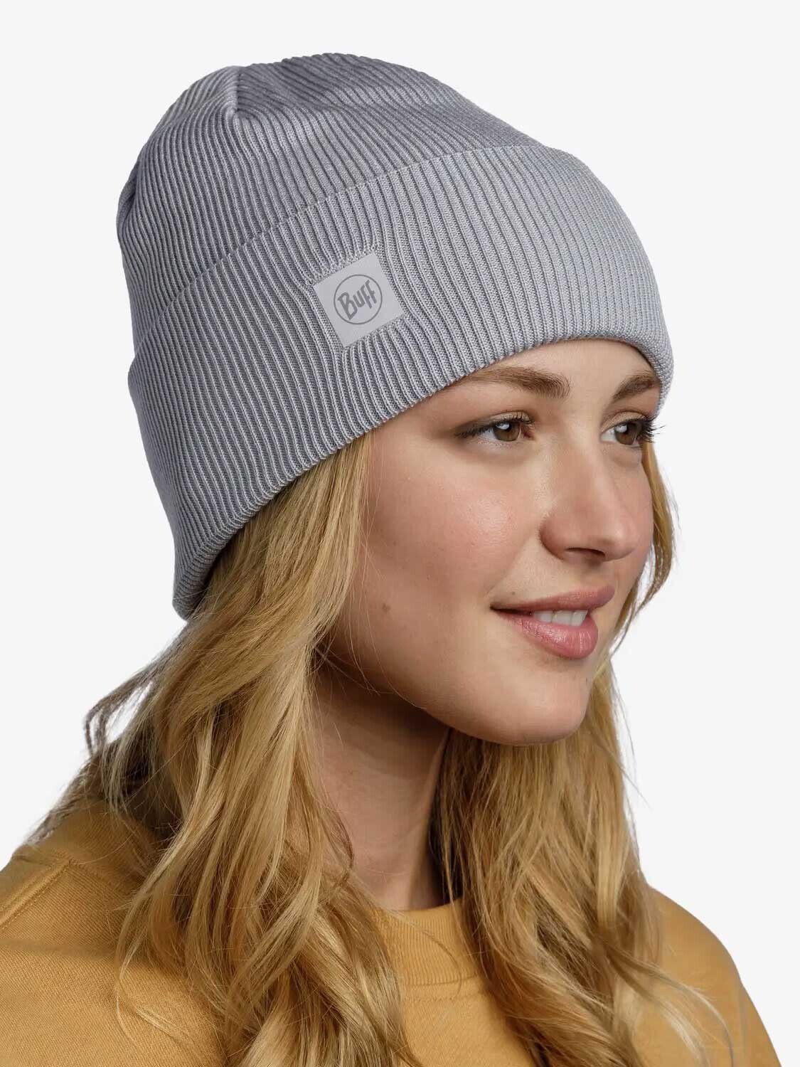 

Шапка Buff Crossknit Beanie, серый