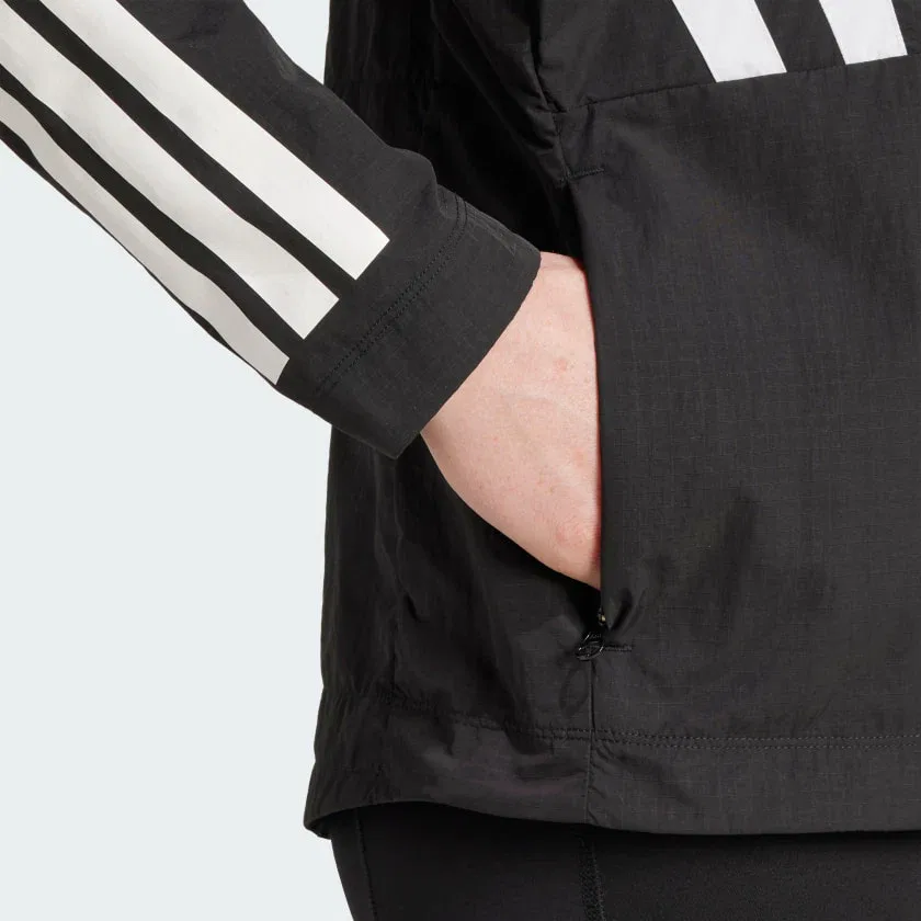 Женская беговая куртка adidas Adizero Archive, черный — фото 4