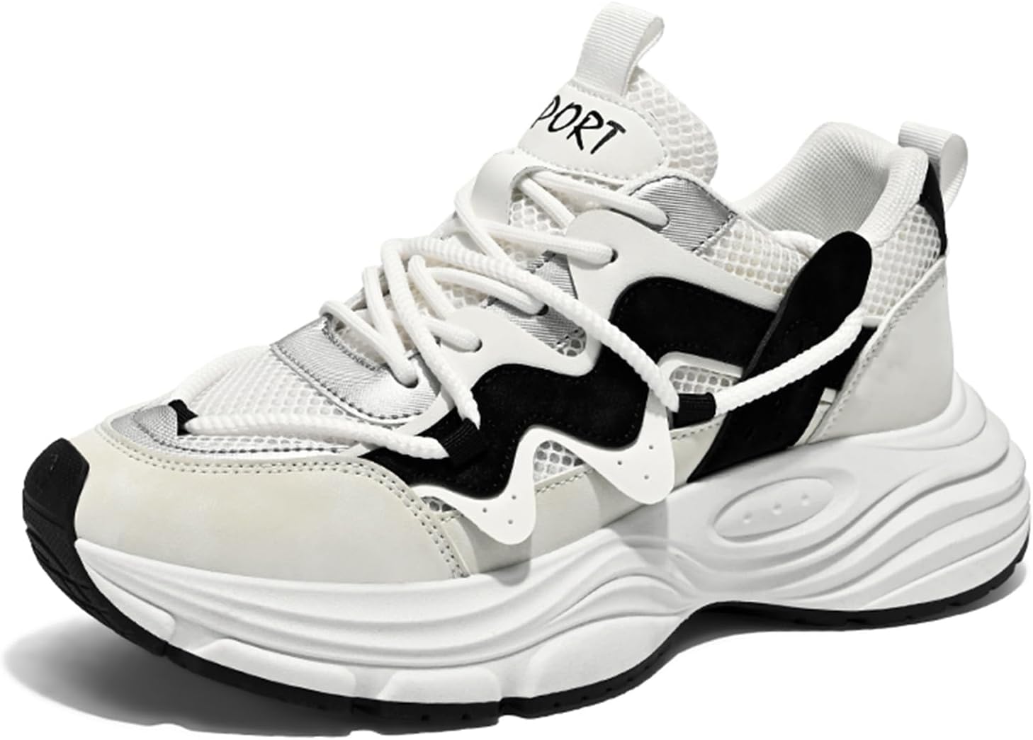 

Мужские кроссовки GSIGUL для бега по шоссе, тенниса и ходьбы, нескользящие повседневные спортивные кроссовки для тренажерного зала, белый