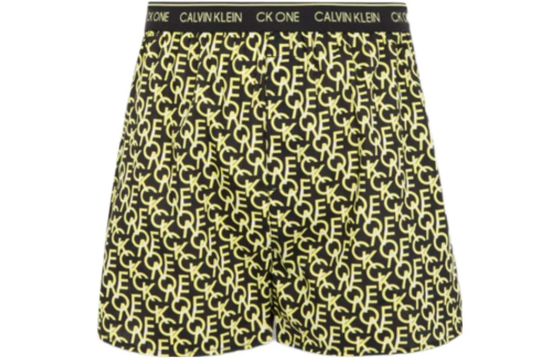Calvin Klein Мужские боксеры 1 шт черные с желтым