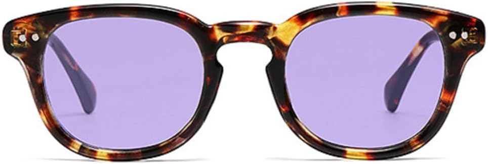 

Квадратные солнцезащитные очки «кошачий глаз» для женщин и мужчин, роскошные, модные, многоугольные, ретро, ​​женские очки с защитой от УФ-излучения UV400 3944 Melrose, Leopard Purplle