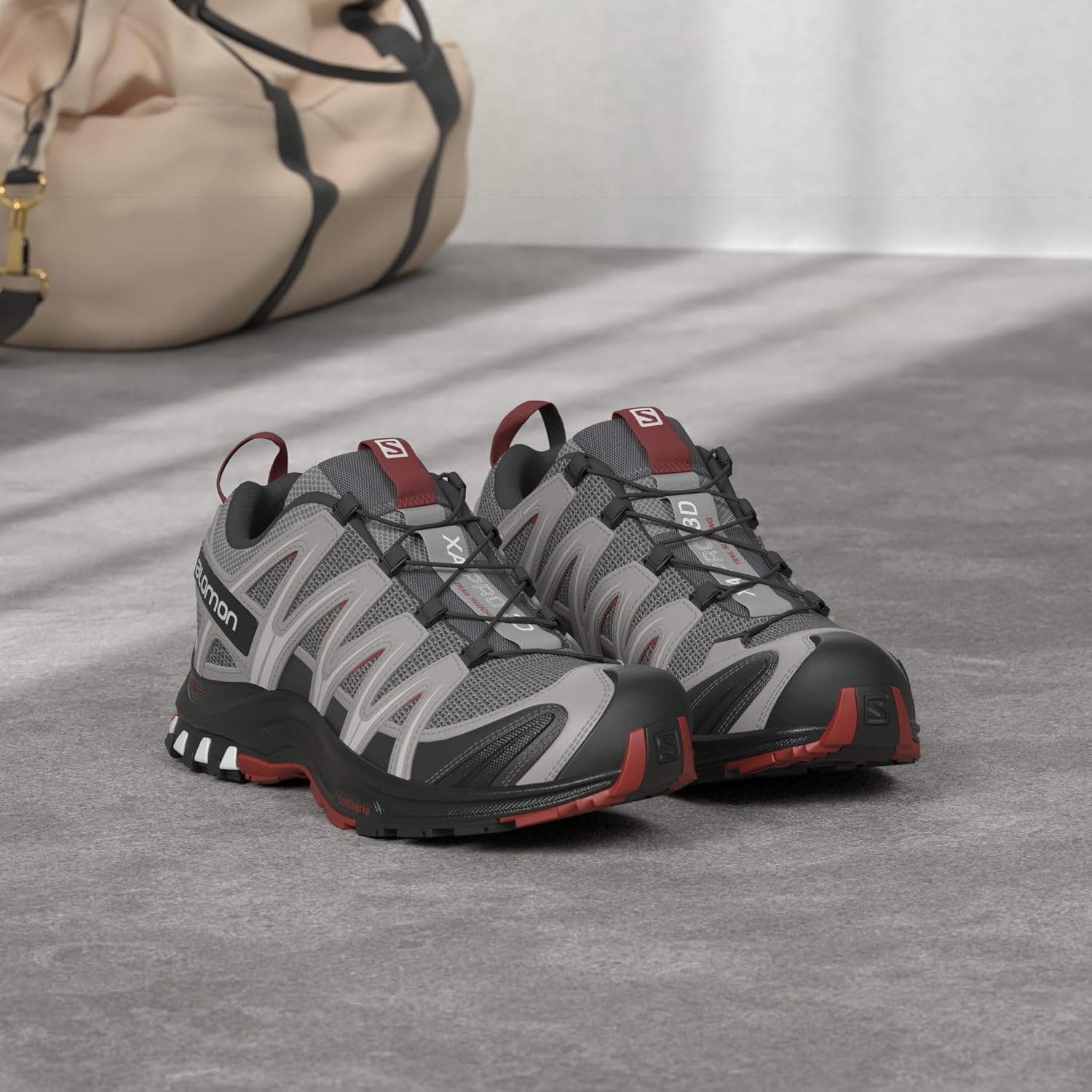 Мужские трейловые кроссовки Salomon XA PRO 3D, красный — фото 2