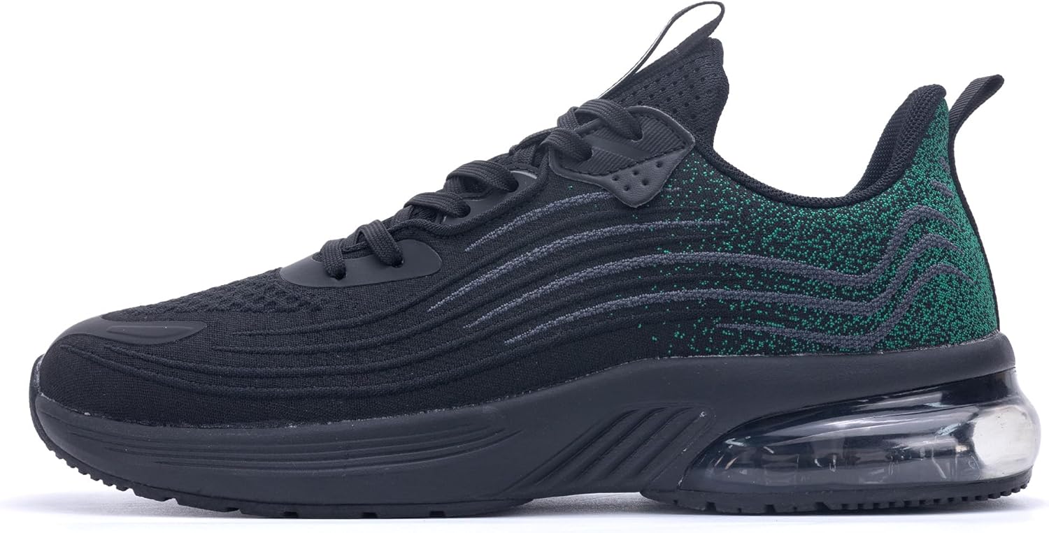 

Мужские кроссовки для бега, слипоны, теннисные спортивные модные кеды, удобные, дышащие, для тренировок в зале и спорта, размер US 7-13 Dnoekw, зеленый