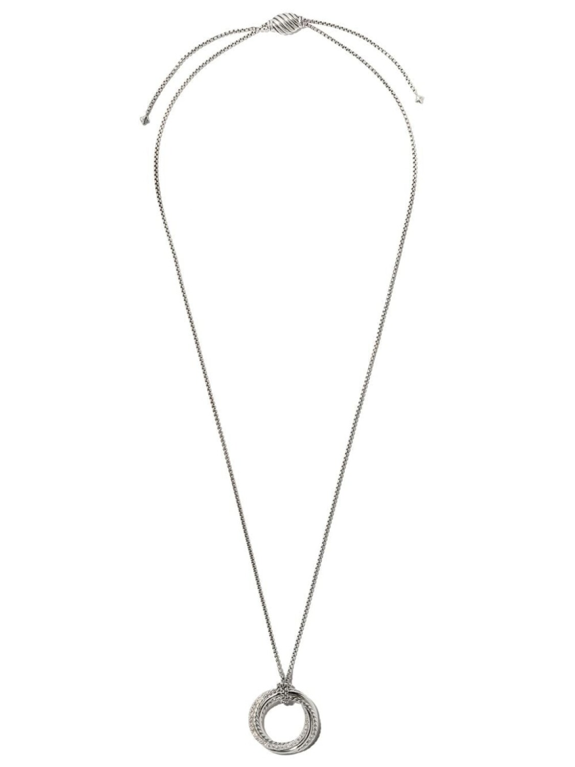 

Серебряное колье Cross с бриллиантами David Yurman, серебряный