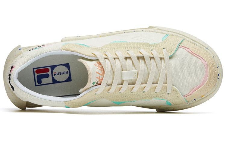 Кеды (WMNS) Fila Fusion x Jeremyville 'Cream', бежевый — фото 3
