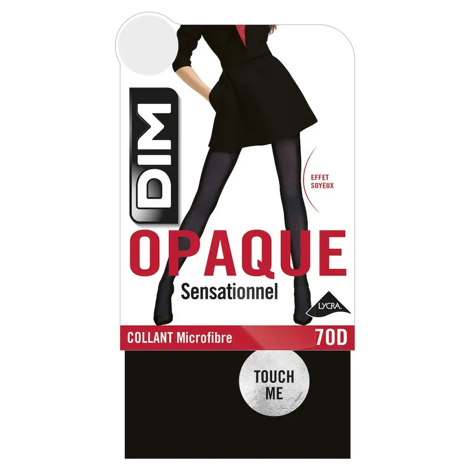 

Матовые колготки непрозрачные с бархатистым эффектом, 70 ден Dim, черный