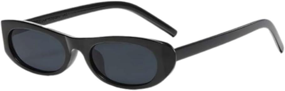 

Женские солнцезащитные очки в маленькой овальной оправе, винтажные зеркальные солнцезащитные очки, модные очки для женщин, подчеркивающие индивидуальность UJNHGQ, Black Gray