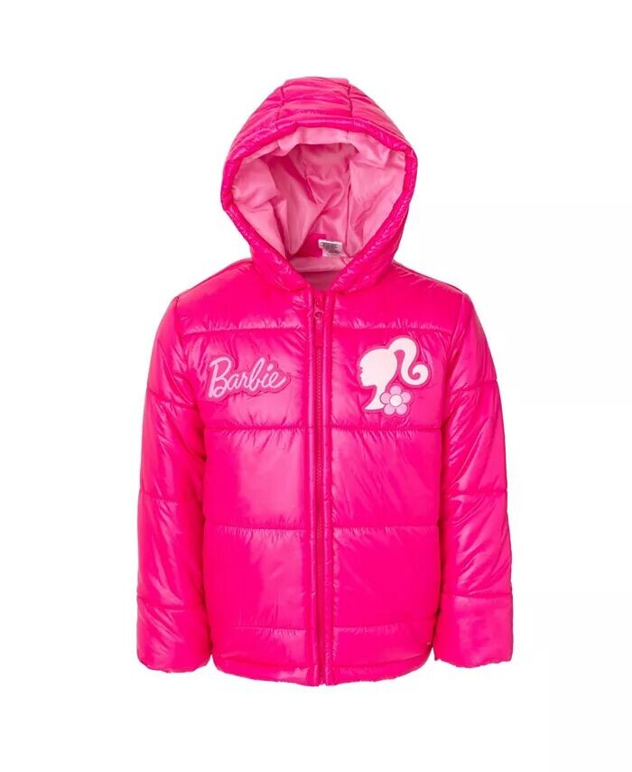 

Пуховик на молнии для девочек (4–14–16 лет) Barbie, розовый