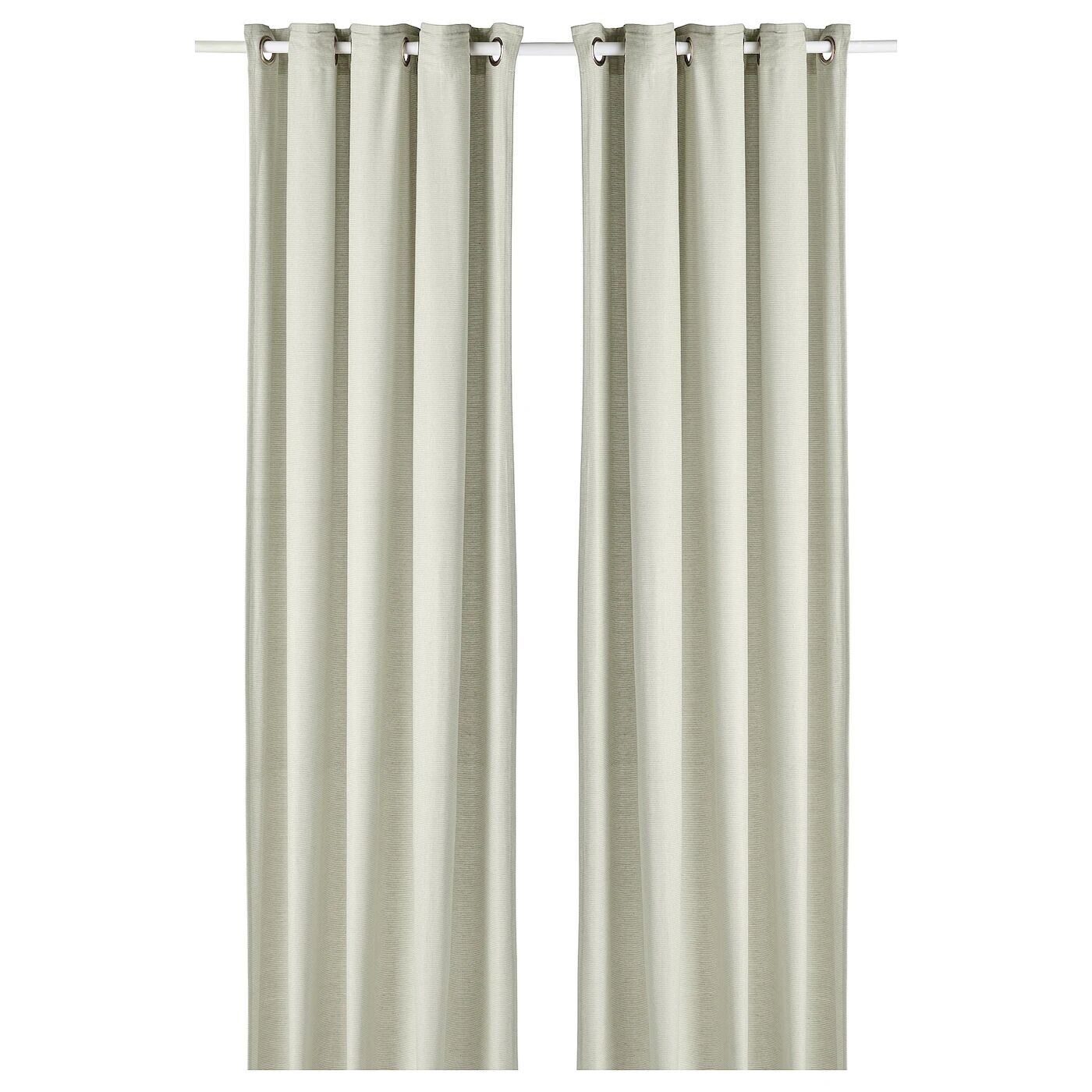 

2 шторные панели, зеленые, 145х300 см, MOALINA IKEA