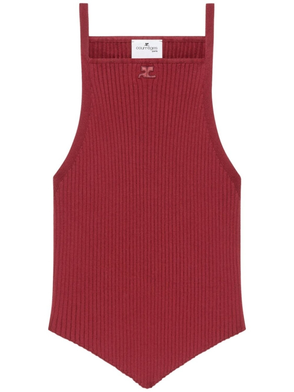 

Courrèges топ Pointy без рукавов, красный