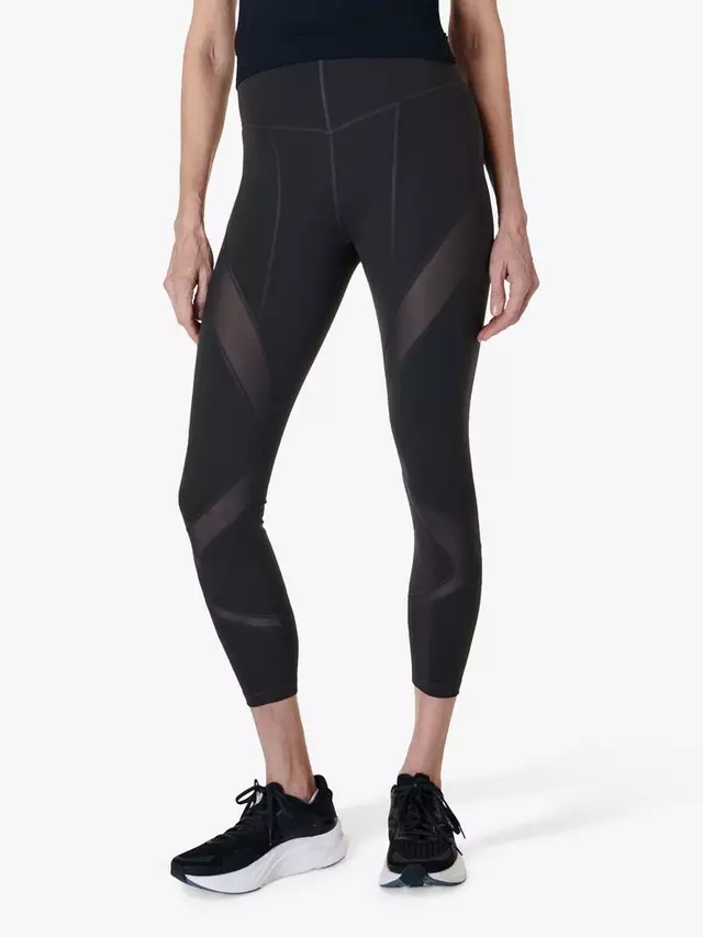 

Леггинсы Sweaty Betty Power Illusion Mesh 7/8 Gym, цвет dark grey