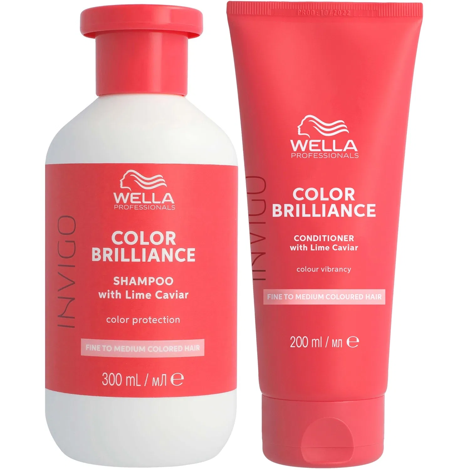 Шампунь и кондиционер Invigo Color Brilliance для защиты цвета тонких и средних волос, 300 мл Wella Professionals Care