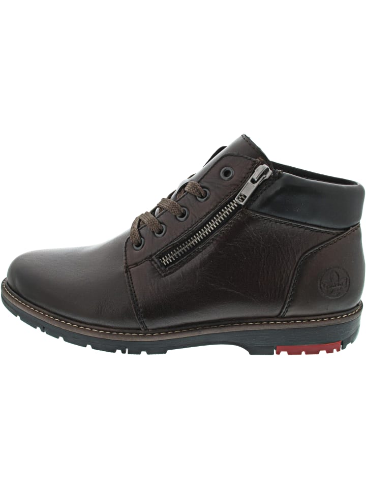 

Rieker Коричневые ботильоны на шнуровке