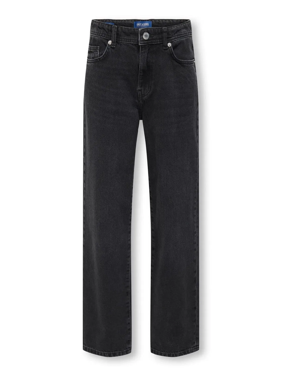 Джинсы свободного кроя ONLY & SONS Junior, washed black