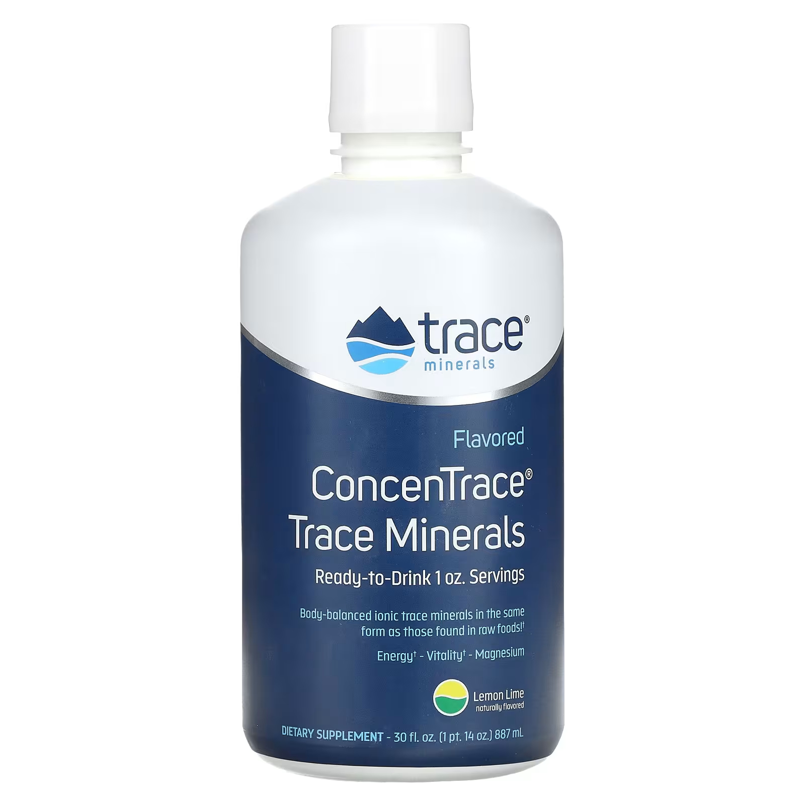 

Trace Minerals ConcenTrace Trace Minerals Лимон-Лайм 30 жидких унций (887 мл) Trace Minerals ®