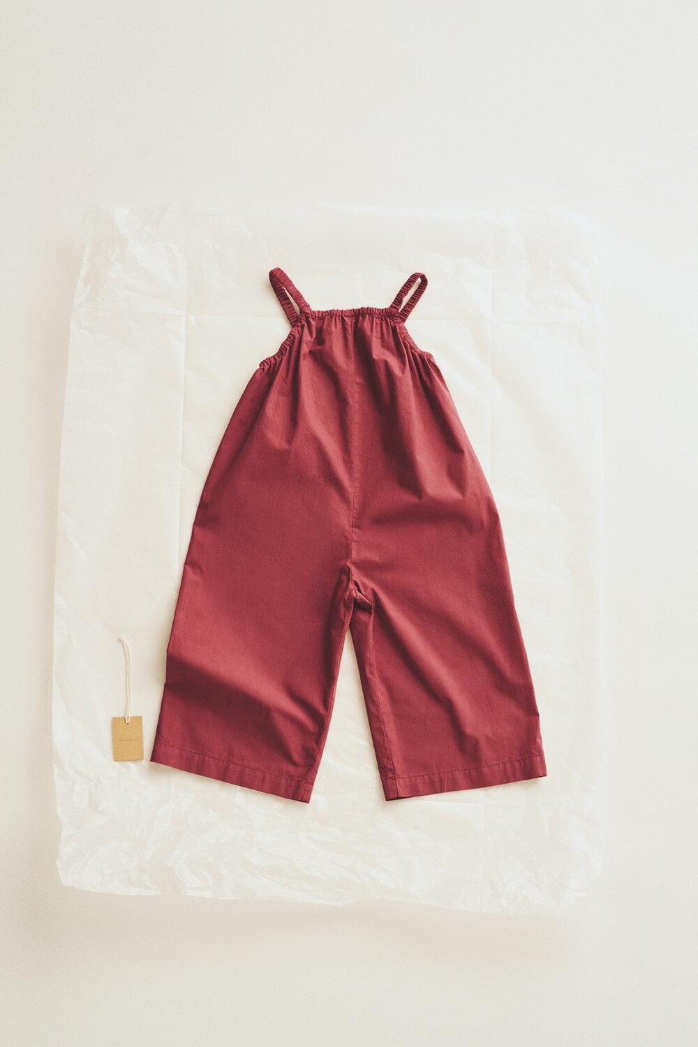 

Длинные комбинезоны из поплина ZARA, бордо
