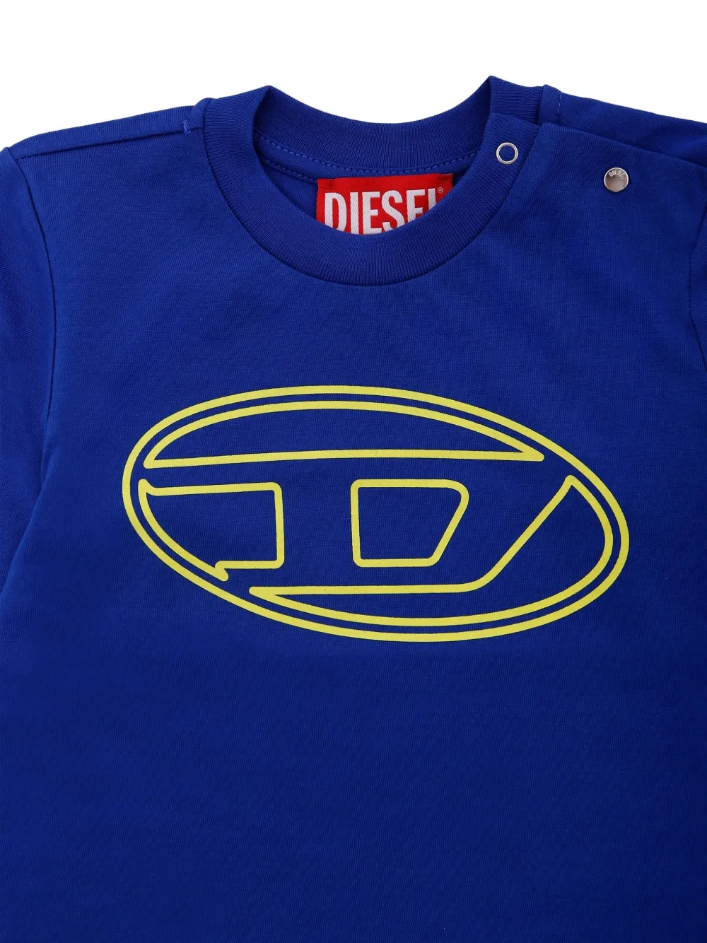 Футболка с длинными рукавами и логотипом Diesel Kids, синий — фото 3