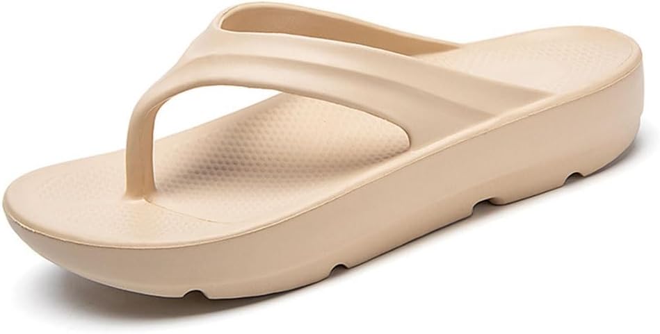 

Летние шлепанцы BYDZKJ для пар, Мужские и женские сандалии, удобные летние элегантные плоские сандалии, летние модные сандалии с плоской подошвой, простые сандалии для пляжа и повседневного ношения (Размер: EU 40/41, Цвет: Бежевый)