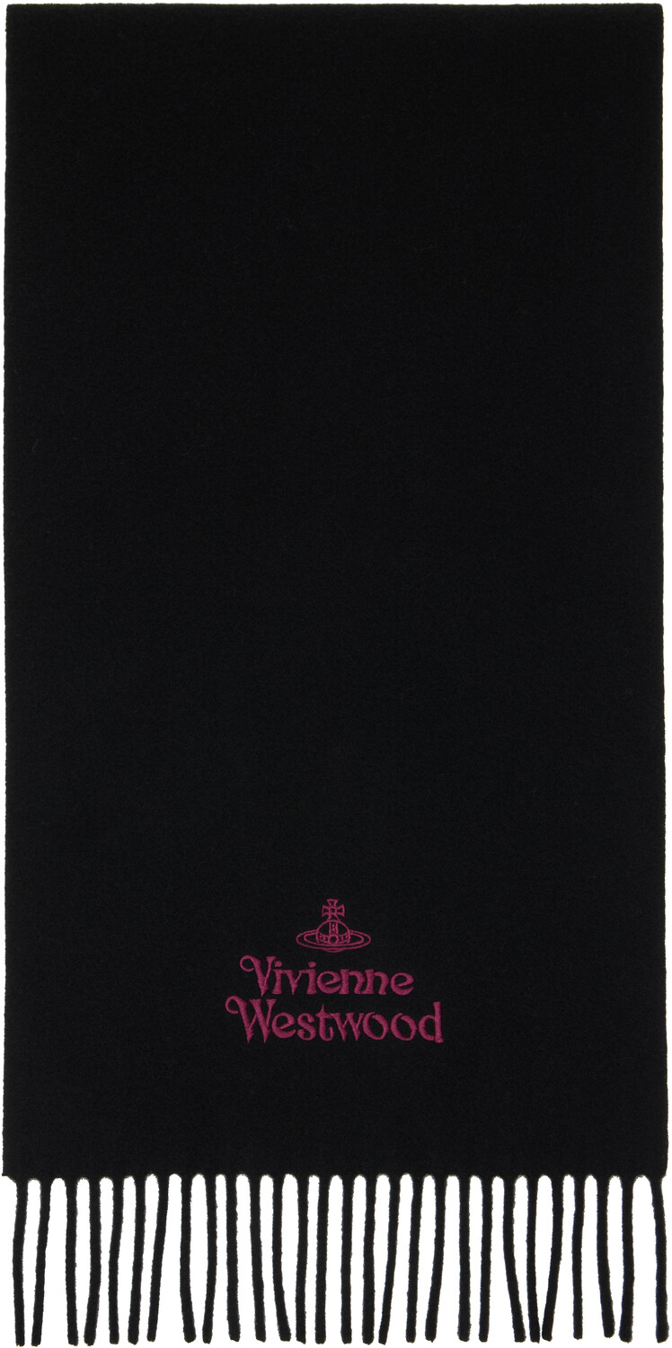 

Вышитый шарф Vivienne Westwood, черный