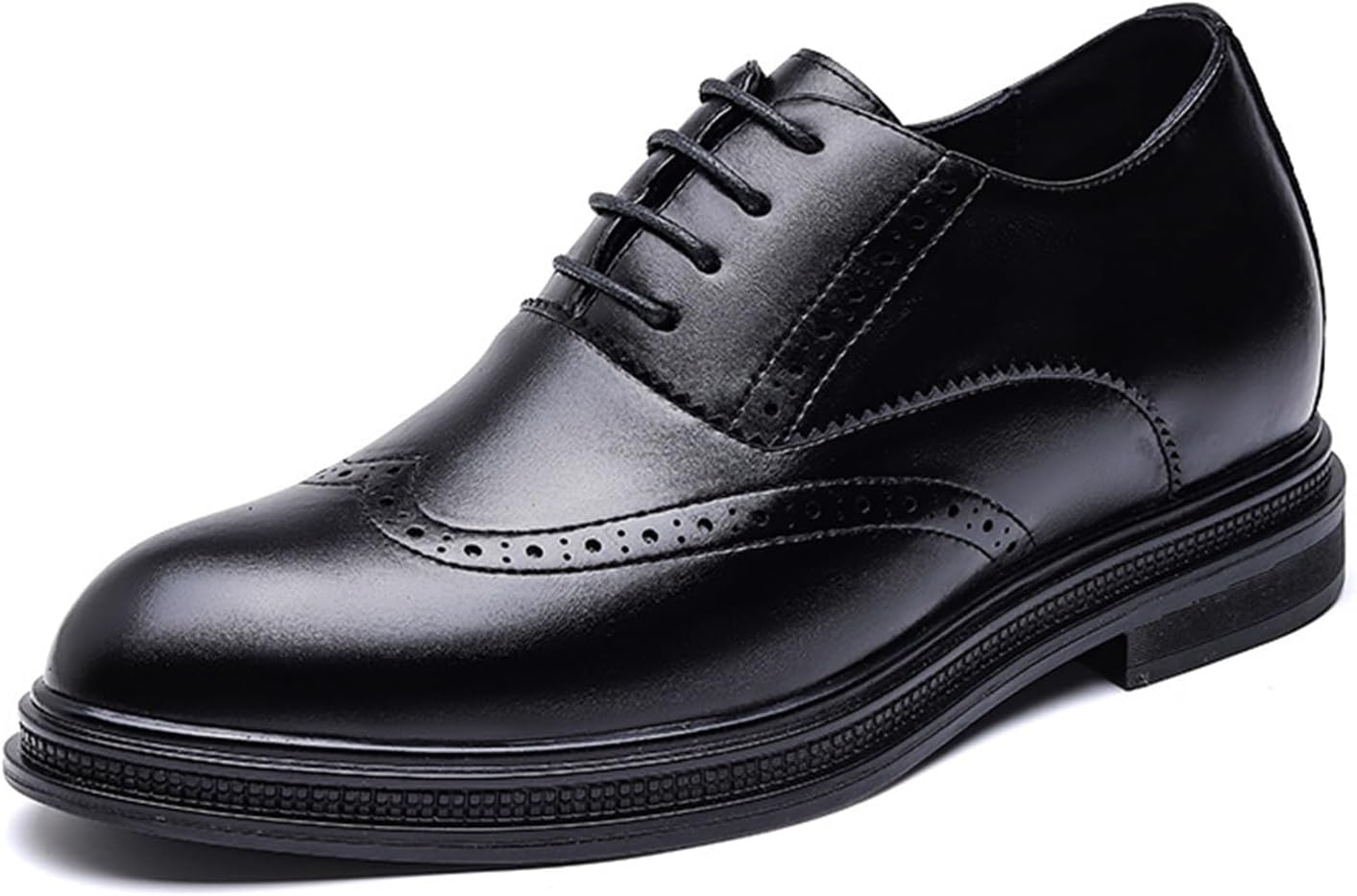 

Мужские броги KYOESCAI Классические оксфорды Свадебные туфли Деловые формальные дерби Удобные шнурованные туфли для мужчин, черный