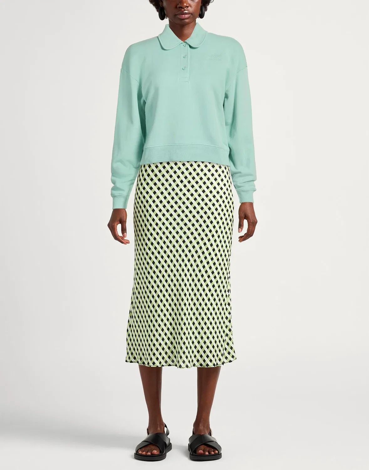 Свитшот LACOSTE бирюзовый — фото 2