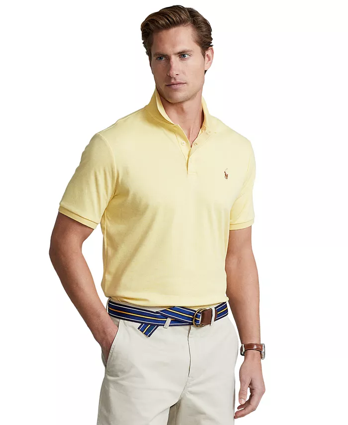 

Мужская классическая поло из мягкого хлопка Polo Ralph Lauren, фиолетовый