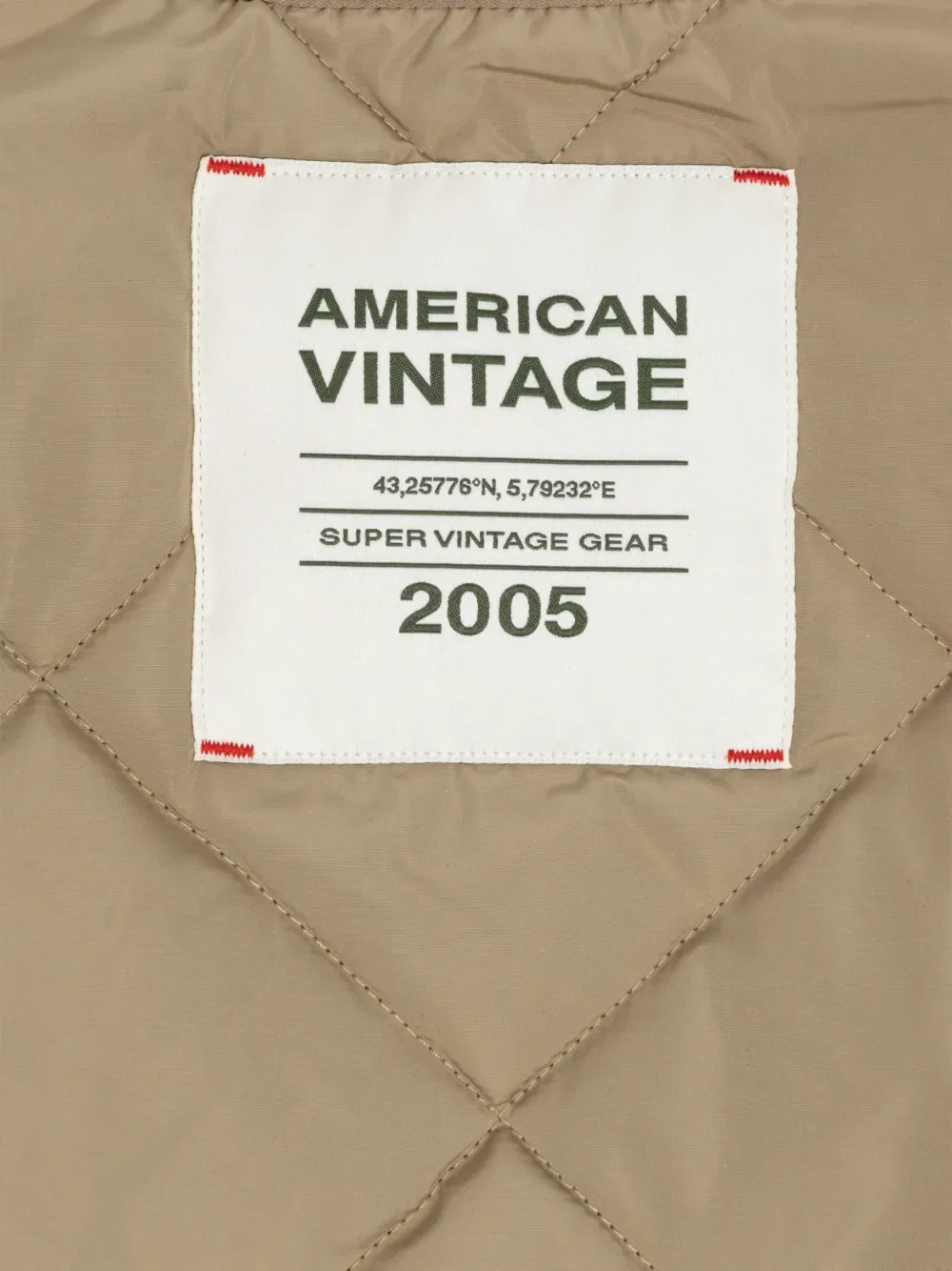 Стеганая куртка с нашивкой-логотипом American Vintage Kids, нейтральный — фото 3