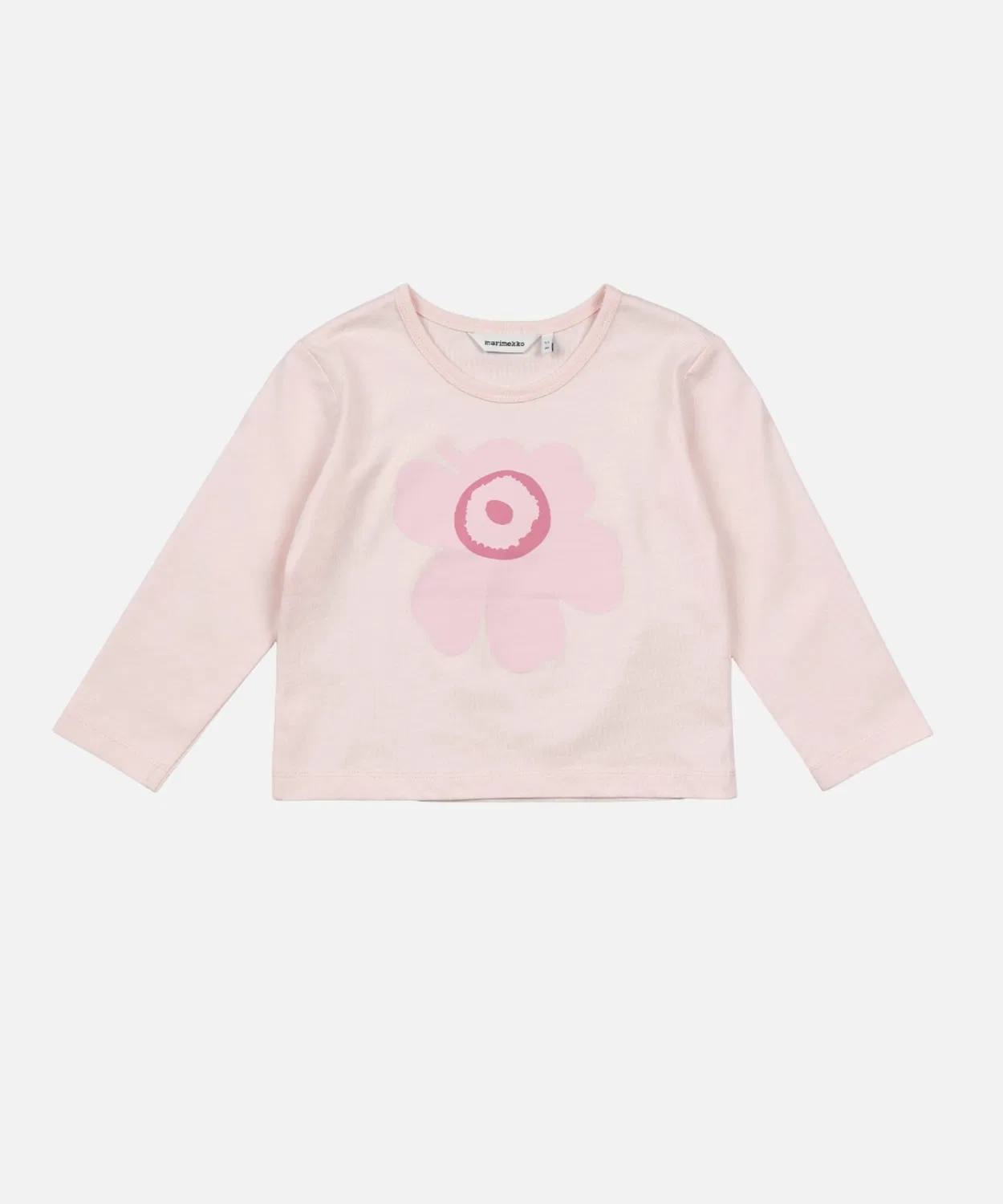 Детская футболка Paja Unikko Logo Marimekko, хлопок, розовый