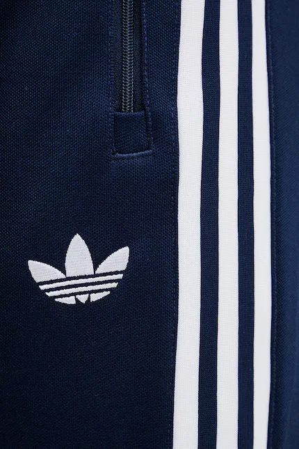 Спортивные штаны из эластичного трикотажа Beckenbauer Adidas Originals, синий — фото 4