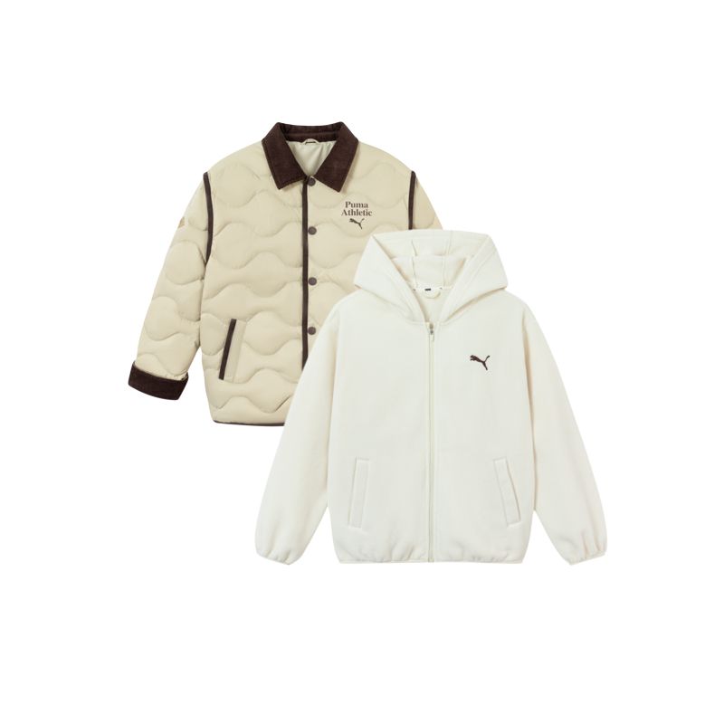 

Детский утепленный комплект из двух предметов: куртка-пуховик Reversible PUMA, хаки
